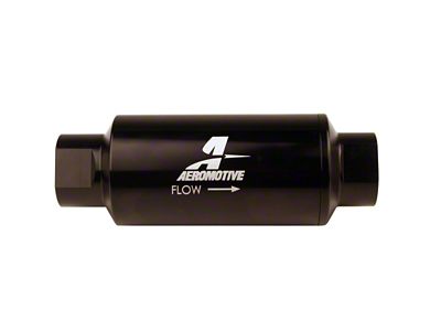 Aeromotive In-Line Filter 10AN 10 Micron Microglass Element Bright-Dip Black - 12350