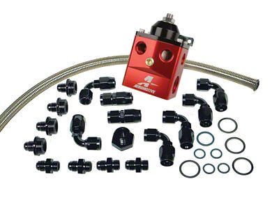 Aeromotive A4 Dual Carburetor Regulator P/N 13203 Kit Incl. Reg/Hose/Hose - 17121