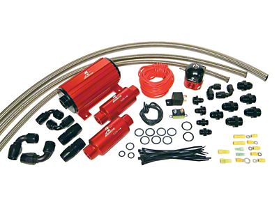 Aeromotive A1000 Carbureted Fuel System Complete Inc 11101 Pump/13204 Reg/Filters/Hose/Etc. - 17242
