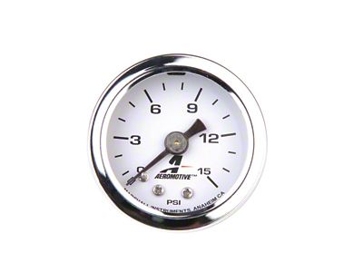 Aeromotive 0-15 PSI Fuel Pressure Gauge - 15632