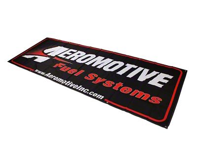 Aeromotive Banner - 32in x 92in Black/Red - 95012