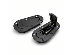 Seibon Carbon AeroCatch Plus Flush Hood Latch and Pin Kit - Black - no lock