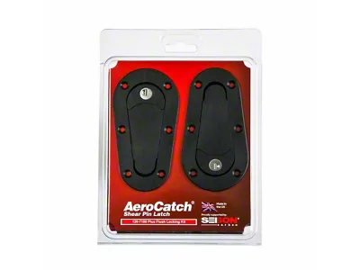 Seibon Carbon AeroCatch Plus Flush Hood Latch and Pin Kit - Black - with lock