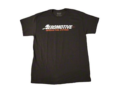 Aeromotive Standard Logo T-Shirt; Black/Red; XXXL
