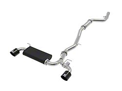 AFE Cat-Back Exhaust with X-Pipe; Black Tips (2020 Toyota Supra L6-3.0L)
