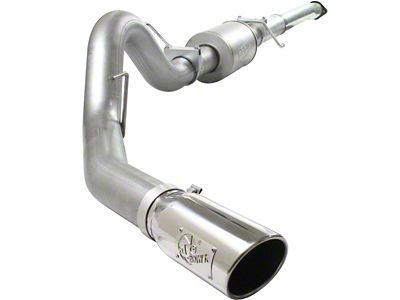 AFE Atlas Exhaust 4in Aluminized Cat-Back w/ 304 SS Polished - 49-03041-P