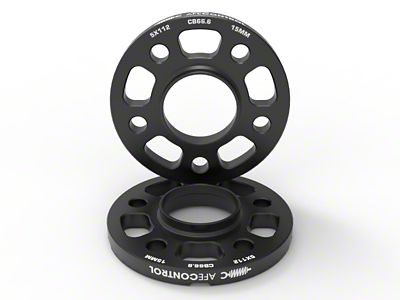 AFE CONTROL Billet Aluminum Wheel Spacers 5x112 CB66.6 15mm - 610-721002-B