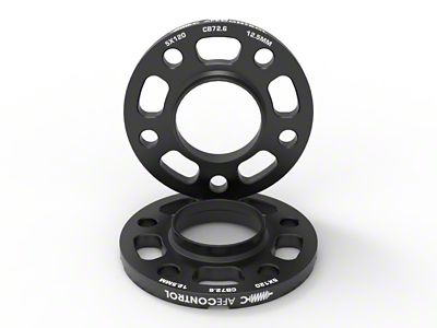 AFE CONTROL Billet Aluminum Wheel Spacers 5x120 CB72.6 12.5mm - 610-502001-B