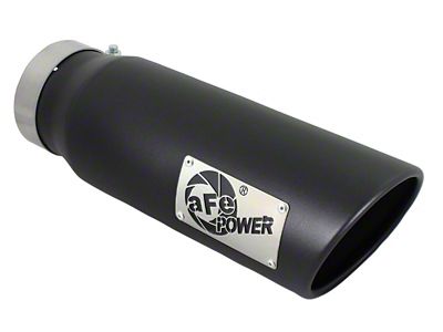 AFE Diesel Exhaust Tip Bolt On Black 4in Inlex x - 49T40501-B15