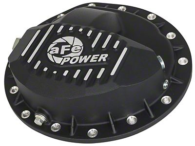 AFE Pro Series Rear Differential Cover Black w/ Machined - 46-70372