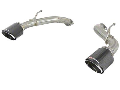 AFE Takeda 2.5in 304 SS Axle-Back Exhaust w/ Carbon Fiber - 49-36130NM-C