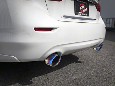 AFE Takeda 2.5in 304 SS Axle-Back Exhaust w/ Blue Flame - 49-36130NM-L