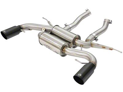 AFE MACHForce XP 2.5in Axle Back Stainless Exhaust w/ Black - 49-36327-B