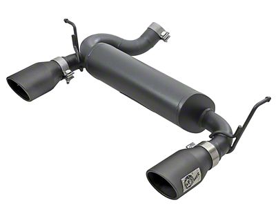 AFE Rebel Series 2.5in 409 SS Axle-Back Exhaust w/ Black - 49-48061-B