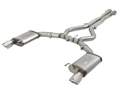 AFE MACHForce XP 3in 304 SS Cat-Back Exhausts w/ Polished - 49-33072-1P