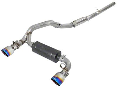 AFE Takeda 3in 304 SS Cat-Back Exhaust System w/ Blue for Ford Focus - 49-33103-L