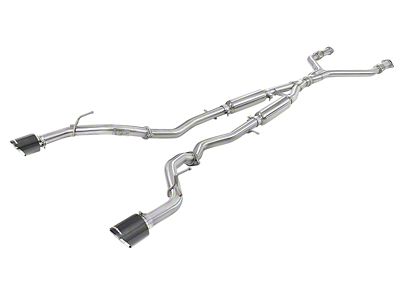 AFE Takeda 2.5in 304 SS CB Exhaust w/ Carbon - 49-36134NM-C