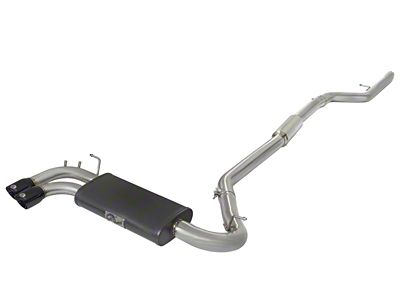 AFE MACHForce XP Exhausts Cat-Back SS-304 w/ Black Tips 12-16 - 49-36329-B