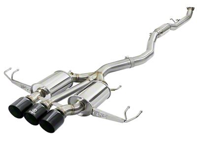 AFE Takeda 3in 304 SS Cat-Back Exhaust w/ Tri-Black Tips - 49-36623-B