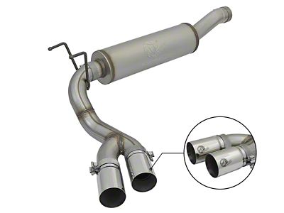 AFE Rebel Series 3.5in 409 SS Cat Back Exhaust - 49-42057-P