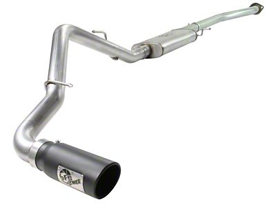 AFE MACHForce XP Exhaust SS-409 Cat-Back w/ 304SS Black Tip - 49-44013-B