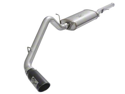AFE MACHForce XP Exhausts Cat-Back Black Tip 09-17 GM Silverado - 49-44072-B