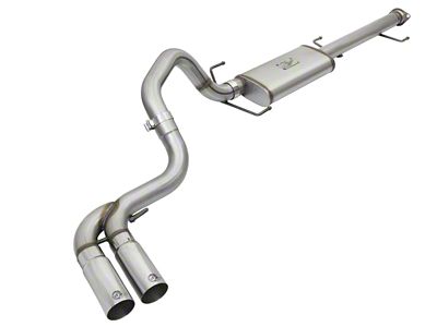 AFE Rebel Series 3in Stainless Steel Cat-Back Exhaust System w/Polished - 49-46030-P