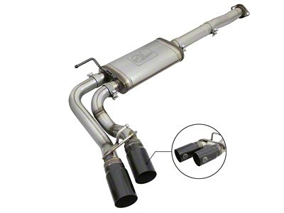 AFE Rebel Series 3in 409SS Cat-Back Exhaust w/ Black - 49-46033-B