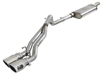 AFE Rebel Series 2.5in SS Cat-Back Exhaust w/ Polished Tip - 49-48054-P