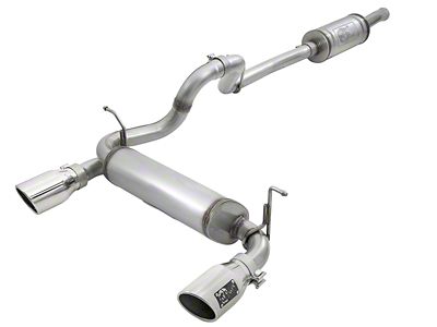 AFE Rebel Series 2.5in 409 SS Cat-Back Exhaust w/ Polished - 49-48066-P