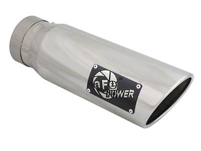 AFE Diesel Exhaust Tip Bolt On Polished 4in Inlex x - 49T40501-P15