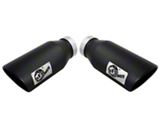AFE Diesel Exhaust Tip Bolt On Black 4in Inlex x - 49T40606-B15