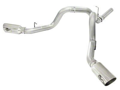 AFE MACHForce XP Exhaust Aluminized Dual Split DPF Back 11-15 - 49-04043-P