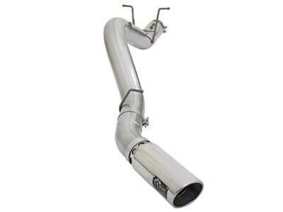 AFE ATLAS 5in DPF-Back Aluminized Steel Exhaust System w/Polished Tips - 49-04085-P
