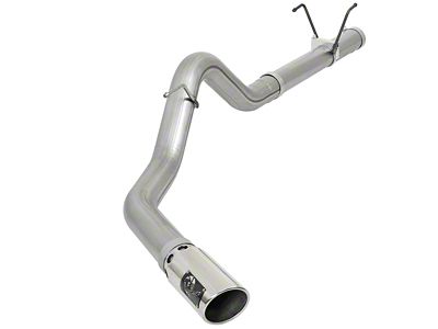 AFE LARGE BORE HD 4in 409-SS DPF-Back Exhaust w/Polished Tip - 49-42006-P