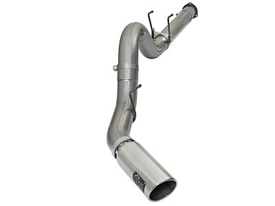 AFE LARGE BORE HD 5in 409-SS DPF-Back Exhaust w/Polished Tip - 49-43090-P