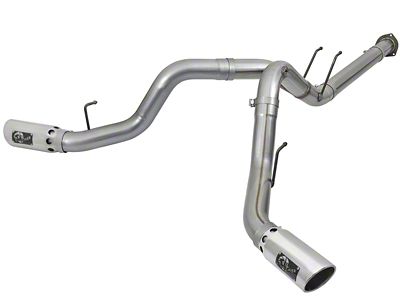 AFE 4in DPF-Back SS Exhaust System 2017 Ford Diesel - 49-43092-P