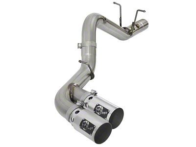 AFE Victory Series 4in 409-SS DPF-Back Exhaust w/ Dual Polished - 49-44089-P