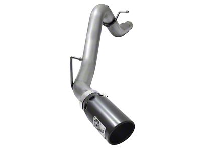AFE LARGE BORE HD 3.5in DPF-Back SS Exhaust w/Black Tip - 49-44064-B