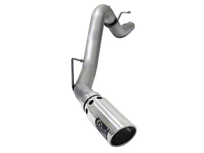 AFE LARGE BORE HD 3.5in DPF-Back SS Exhaust w/Polished Tip - 49-44064-P