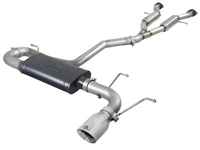 AFE Large Bore HD 3in 304 SS Cat-Back Exhaust w/ - 49-38078-P