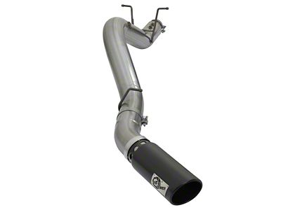 AFE LARGE BORE HD 5in 409-SS DPF-Back Exhaust w/Black Tip - 49-44085-B