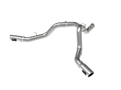 AFE Large Bore-HD 4in 409SS DPF-Back Exhaust System w/Polished Tips - 49-44126-P