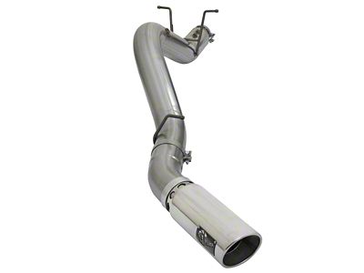 AFE LARGE BORE HD 5in 409-SS DPF-Back Exhaust w/Polished Tip - 49-44085-P