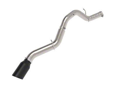 AFE Large Bore-HD 5in 409SS DPF-Back Exhaust System w/Blk Tip - 49-44147-B