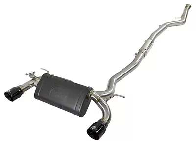 AFE MACH Force-Xp 3in 304 SS Cat-Back Exhaust w/ Black - 49-36340-B