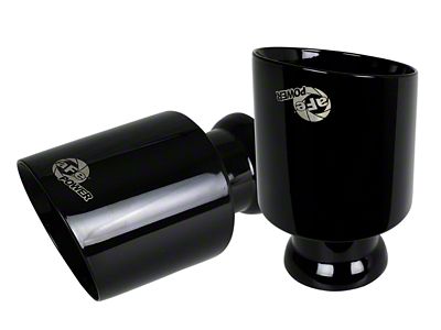 AFE MACH Force-XP 4-1/2in Black OE Replacement Exhaust Tips - 49C32068-B