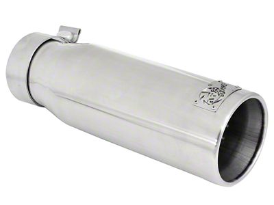 AFE MACH Force-XP 304 SS Sing Wall Pol Exh Tip - 49-92043-P