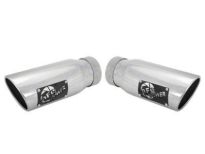 AFE MACHForce-XP 304 Stainless Steel Polished Exhaust Tip 3.5in x - 49T35456-P12