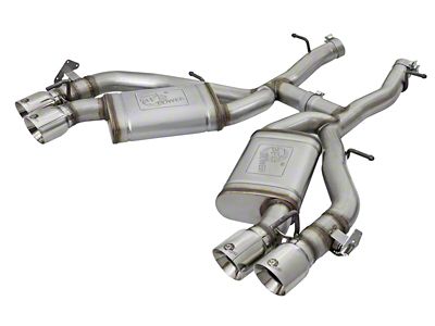 AFE MACHForce XP 3in 304 SS Axle-Back Dual Exhaust NPP - 49-34068-P
